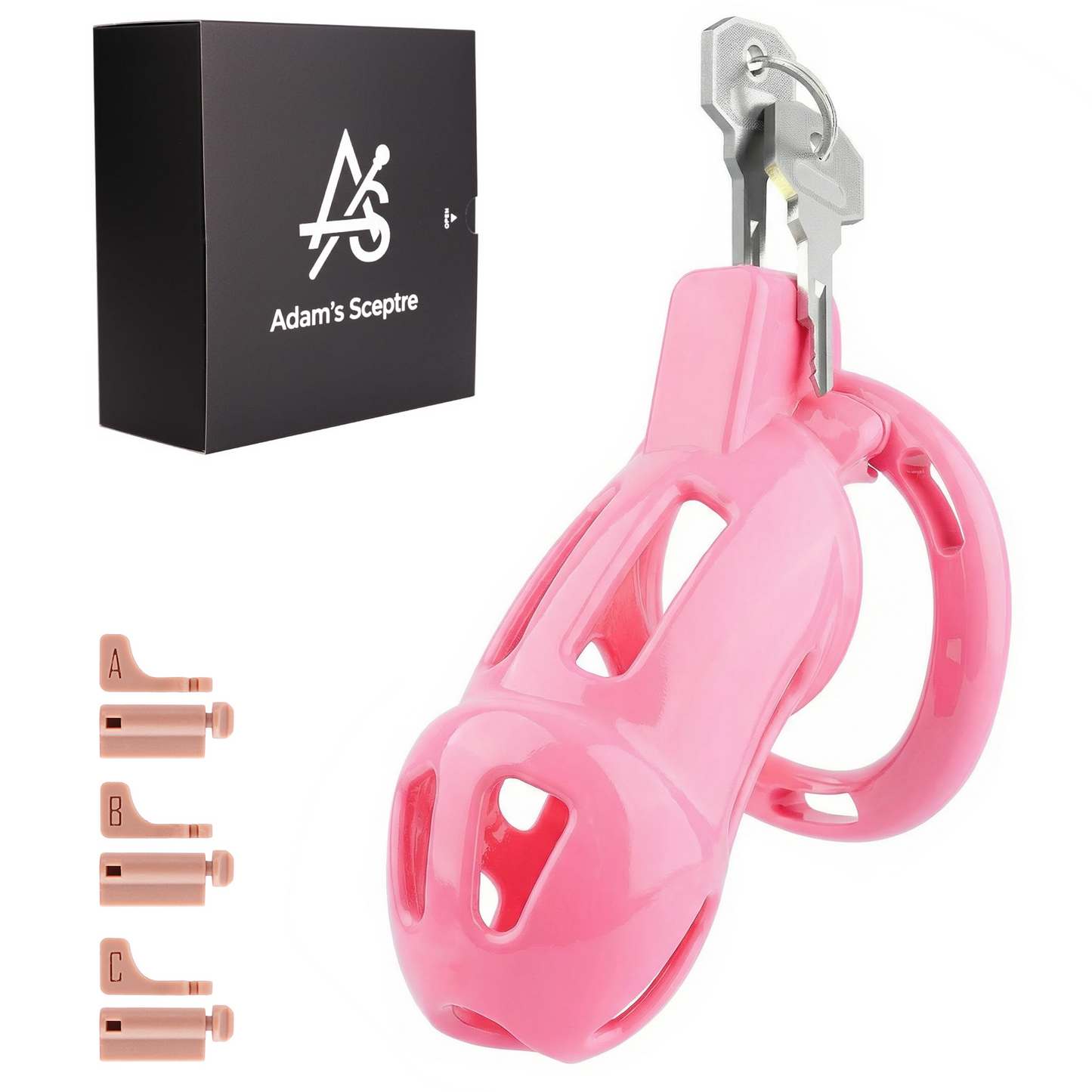 COVENANT Keuschheitsgürtel für Herren Süßrosa L