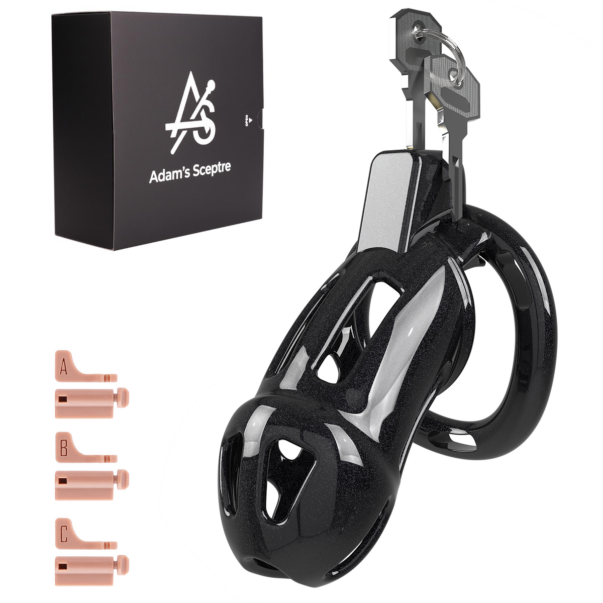 Covenant Chastity Cage Starlight Black (L)