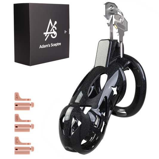 Sigil Chastity Cage Starlight Black 3.86″ L