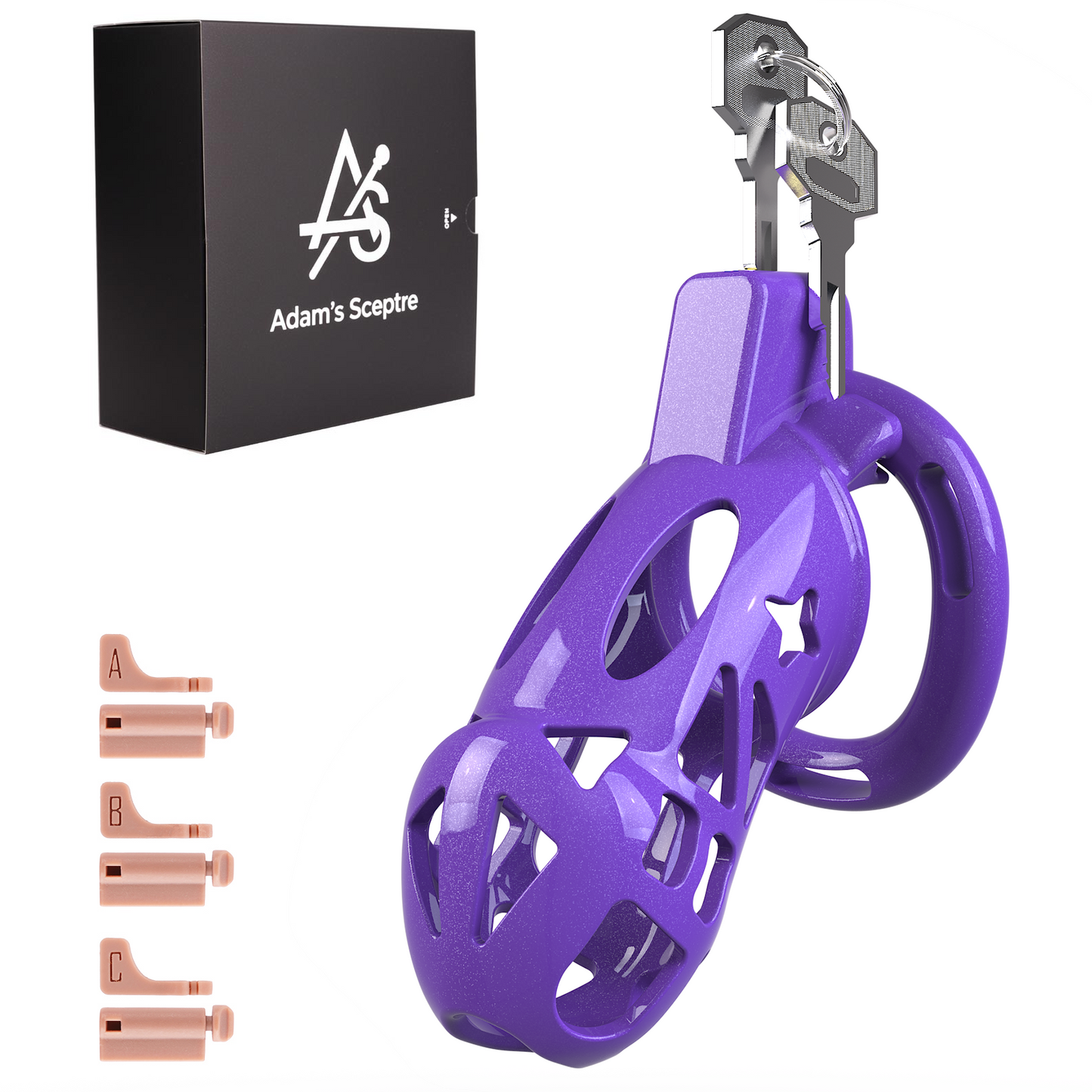 Sigil Chastity Cage Starlight Purple 3.86″ L