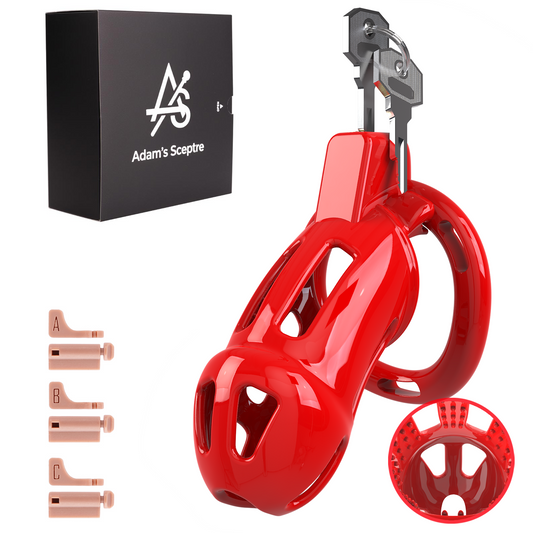 Thorn Chastity Cage Red (L)