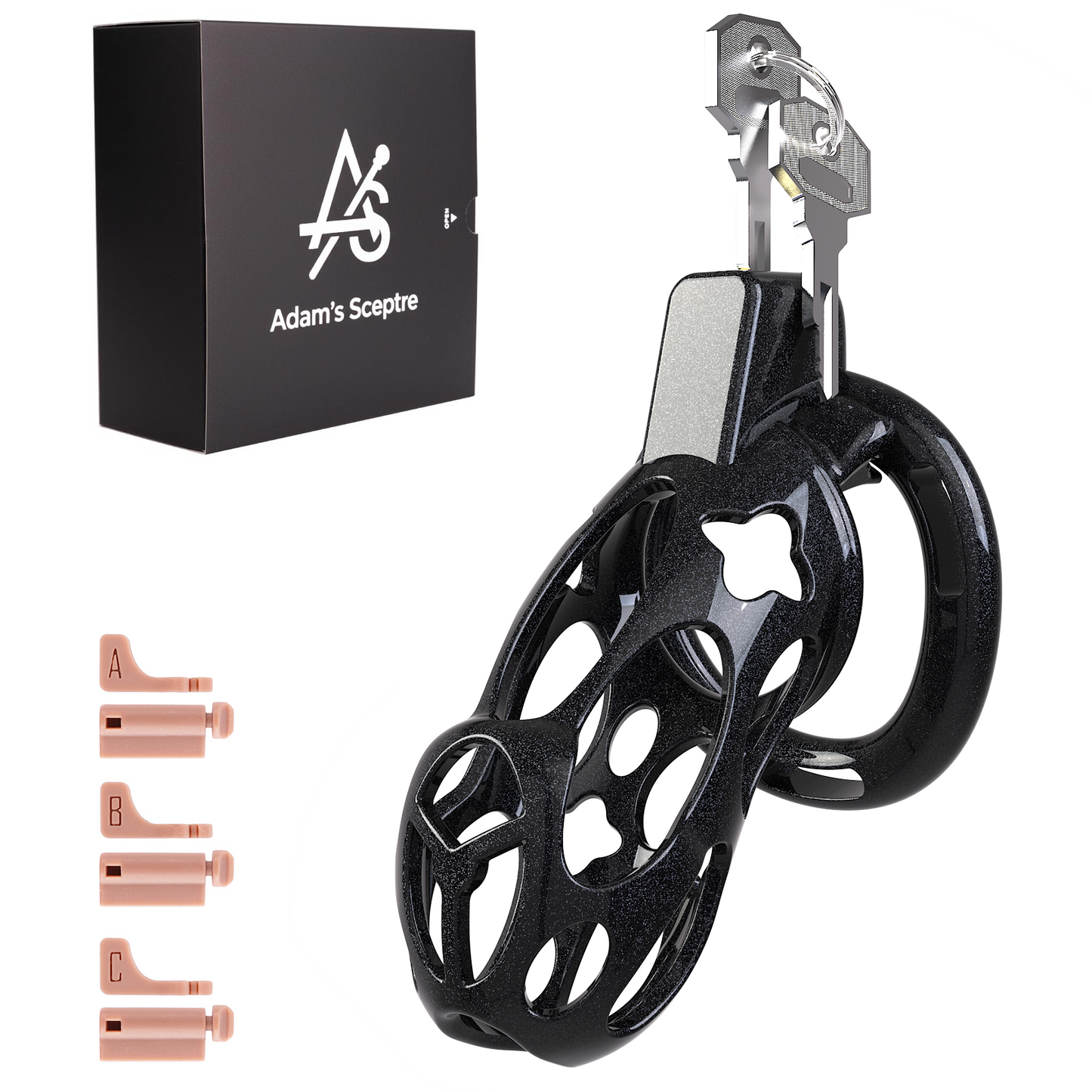 Xeno Chastity Cage Starlight Black (L)