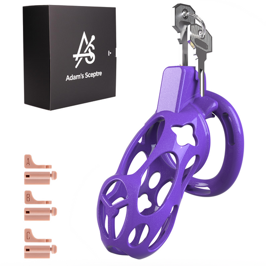Xeno Chastity Cage Starlight Purple 3.86″ L