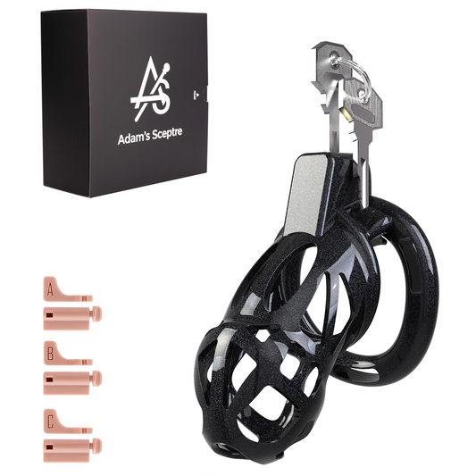 Sigil Chastity Cage Starlight Black 3.43″ M