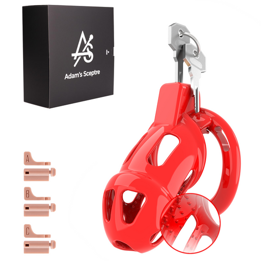 Thorn Chastity Cage  Red 3.43″ M