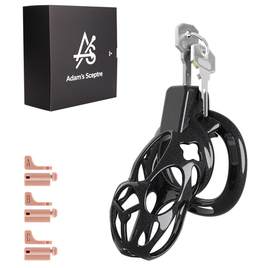 Xeno Chastity Cage Starlight Black 3.43″ M