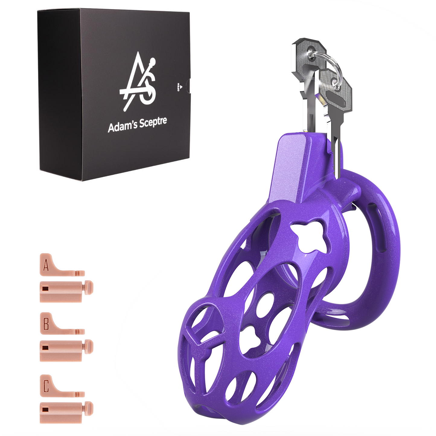 Xeno Chastity Cage Starlight Purple 3.43″ M