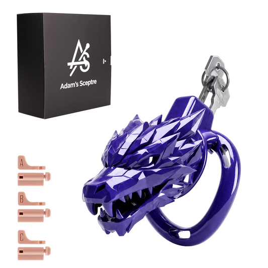 Starborn Dragon Chastity Cage Purple (Standard)