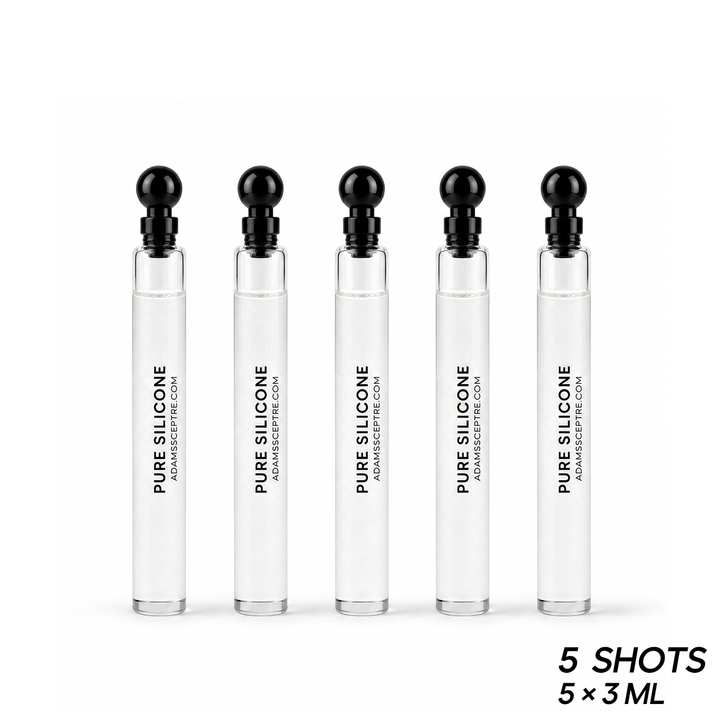 The Black Pack — 5 Silicone Shots