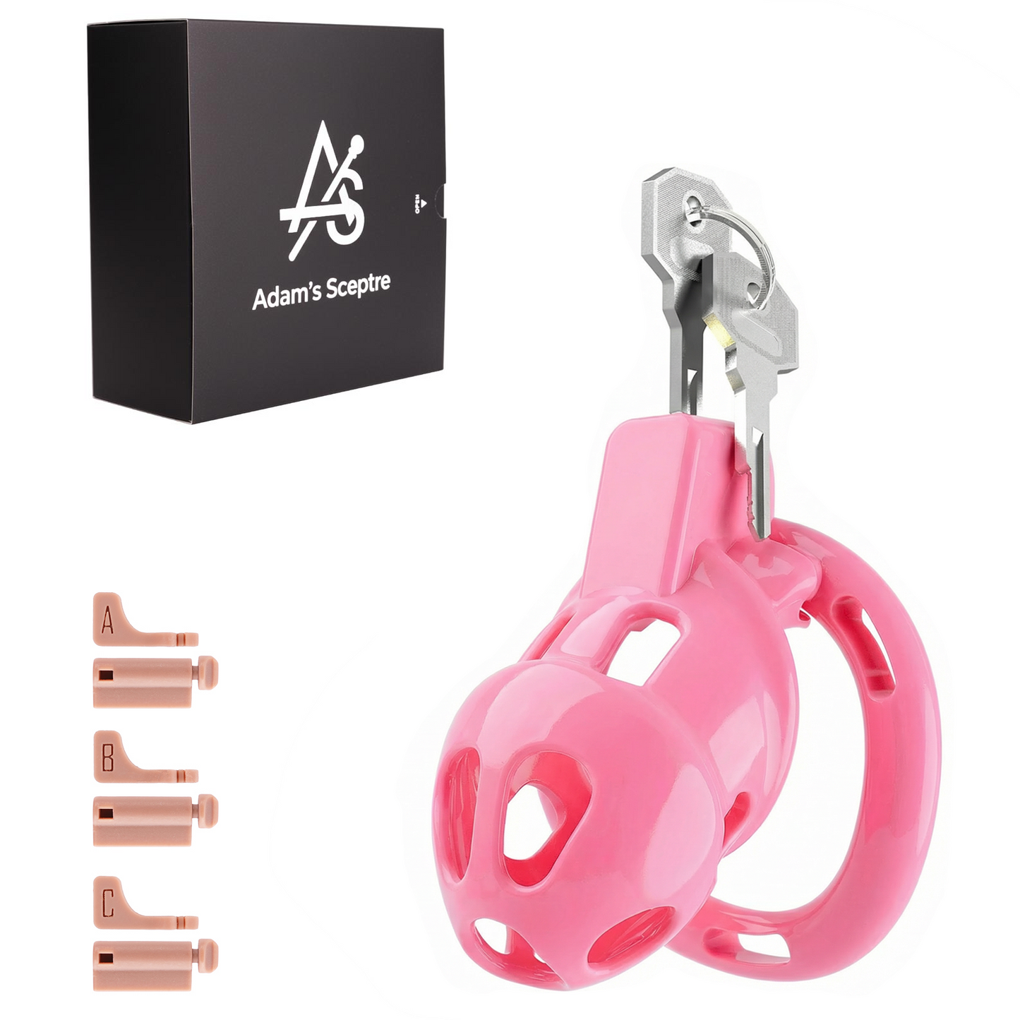 Appareil de chasteté masculin COVENANT rose bonbon S