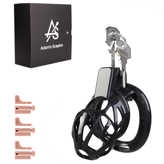 Sigil Chastity Cage Starlight Black 2.64″ S