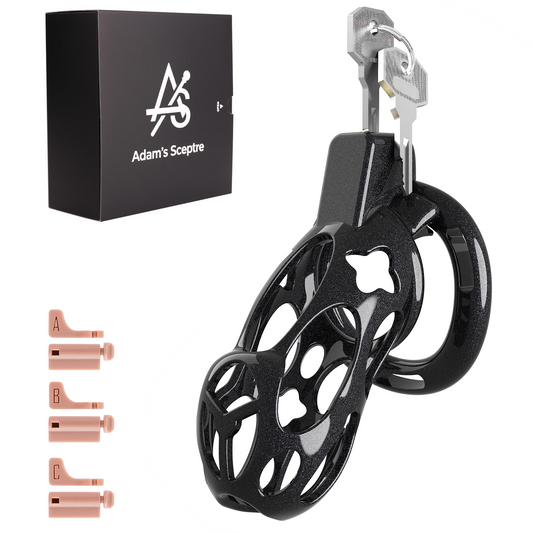 Xeno Chastity Cage Starlight Black 3.86″ L