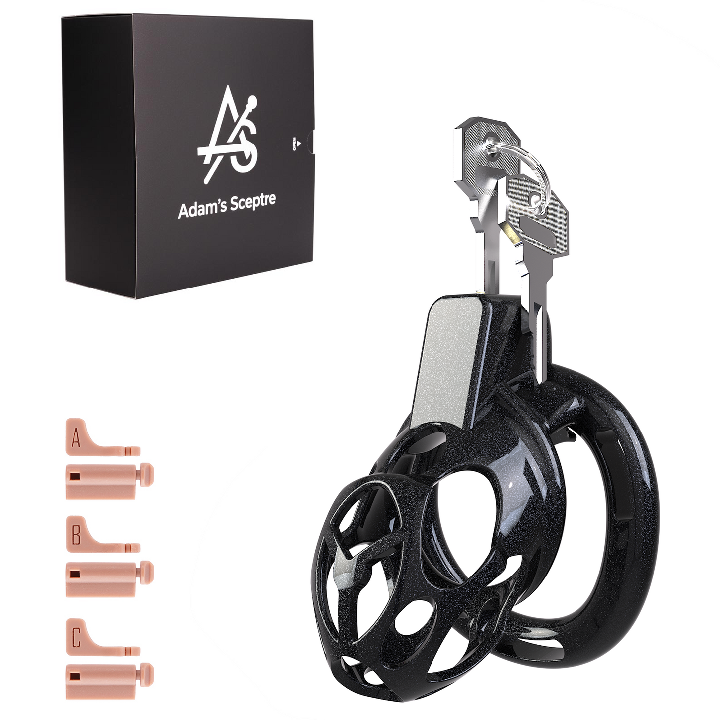 Xeno Chastity Cage Starlight Black (S)