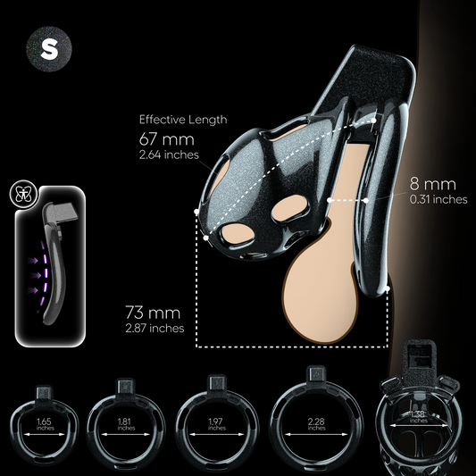 Covenant Chastity Cage Starlight Black 2.64″ S