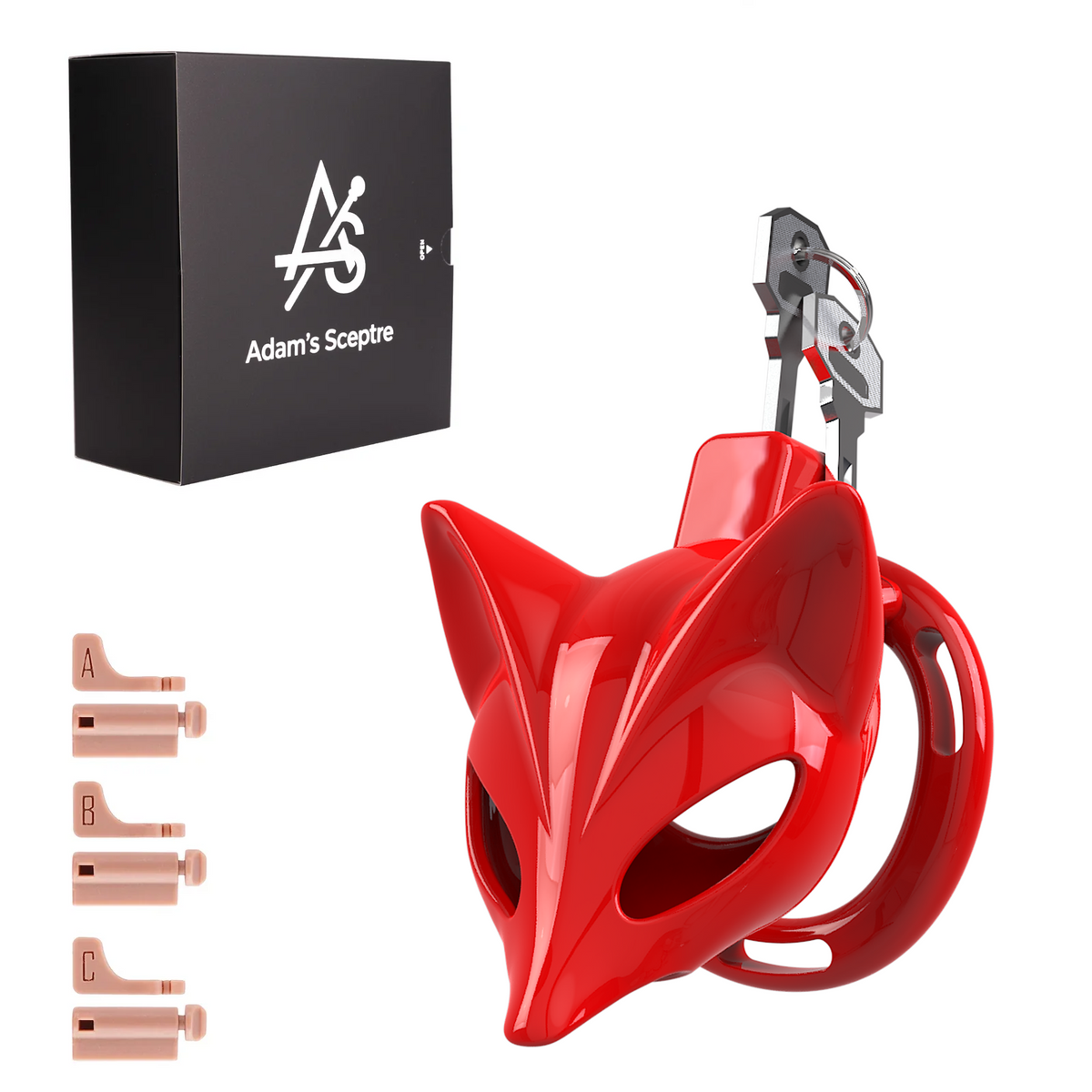 Starborn Fox Chastity Cage Red (Standard)