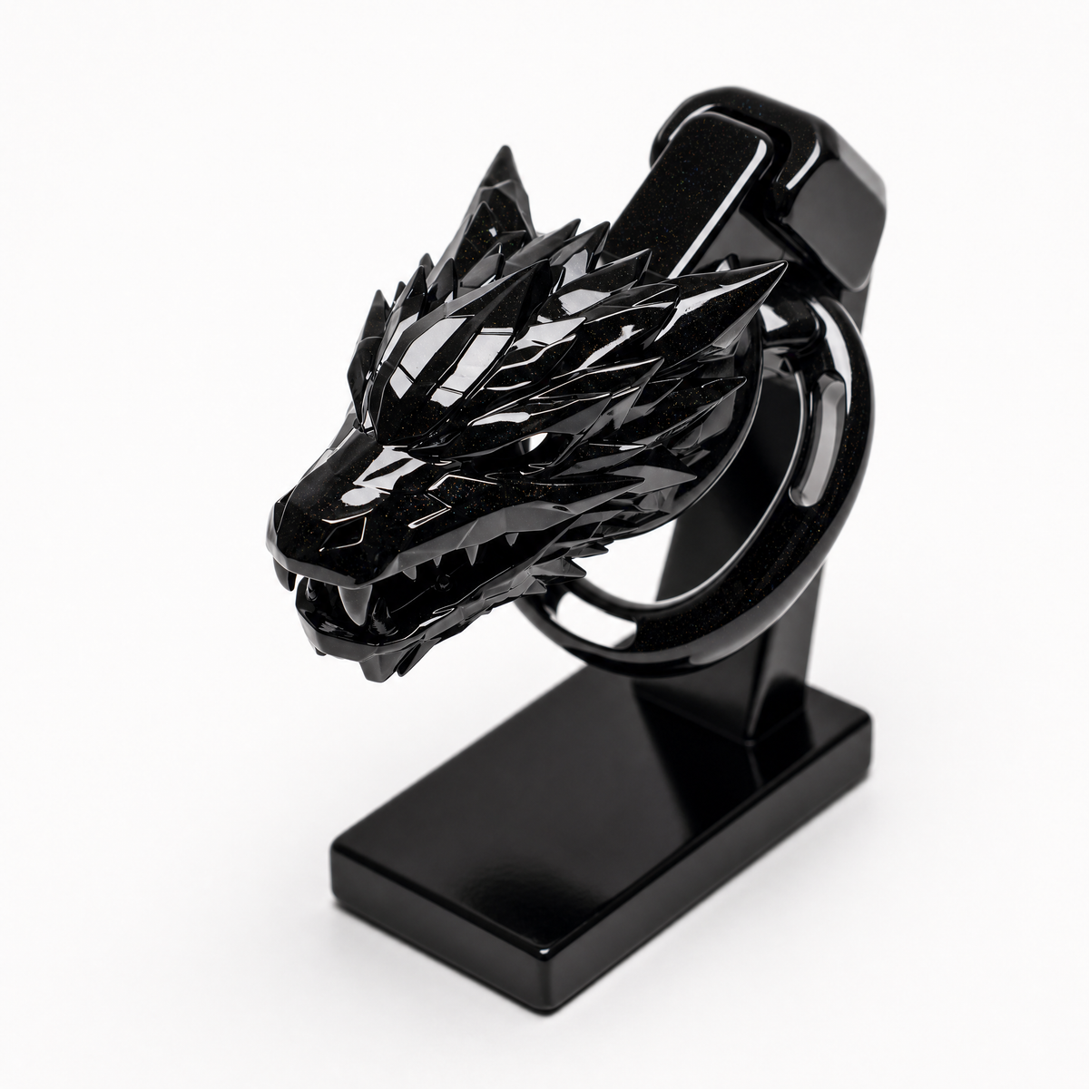 Starborn Dragon Chastity Cage Starlight Black (Midi)