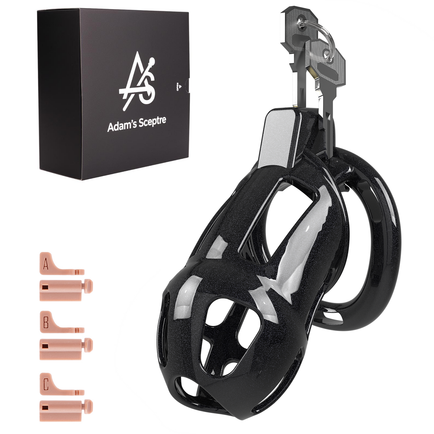 Covenant Chastity Cage Starlight Black (XL)