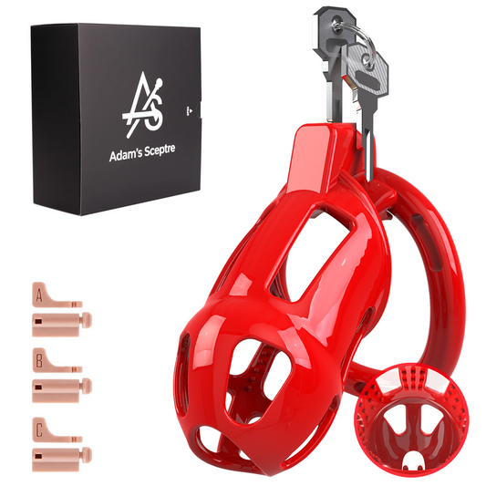 Thorn Chastity Cage Red (XL)