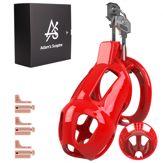 Thorn Chastity Cage Red (XL)